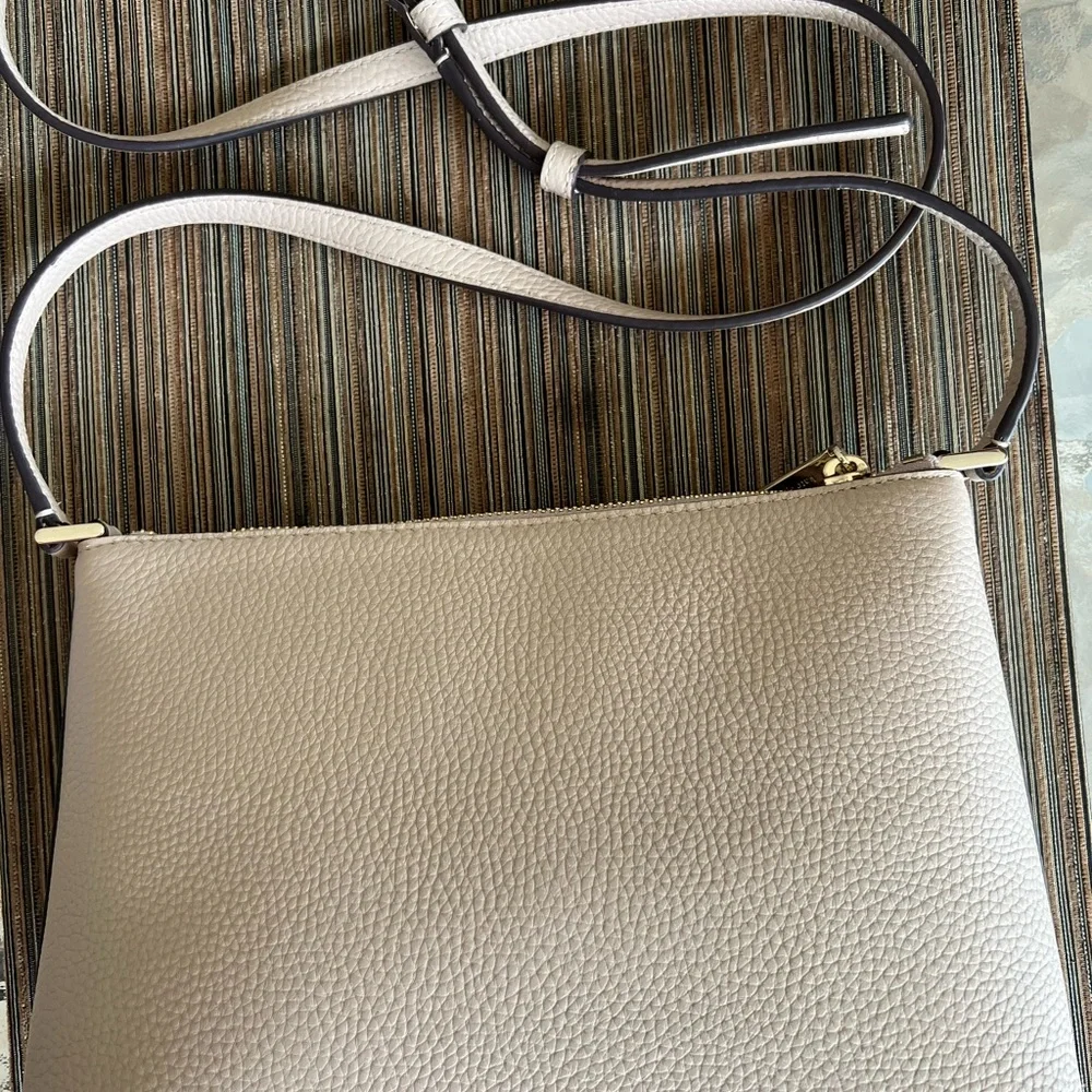 Kate Spade Cream Textured Crossbody Bag - Picture 6 of 11
